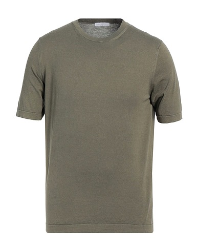 BOGLIOLI Jumper Military green 80% Cotton, 20% Silk