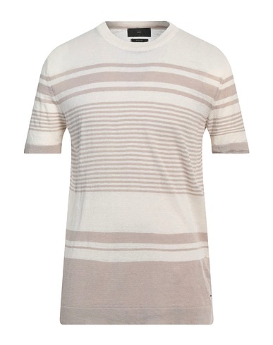 LIU •JO MAN Jumper Beige 75% Linen, 25% Cotton