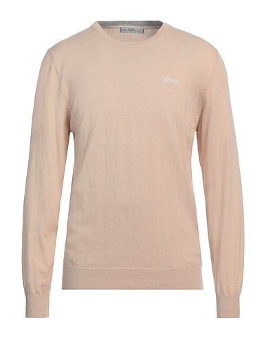 GUESS Jumper Beige 60% Cotton, 35% Polyamide, 5% Silk