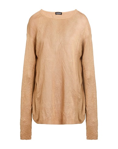 DONDUP Jumper Camel 75% Viscose, 25% Metal