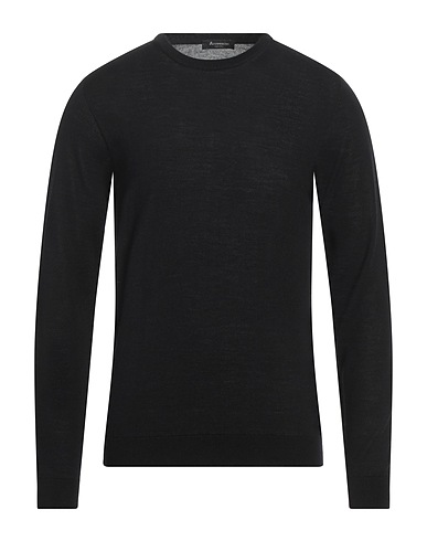 AROVESCIO Sweater Black 75% Merino Wool, 25% Silk
