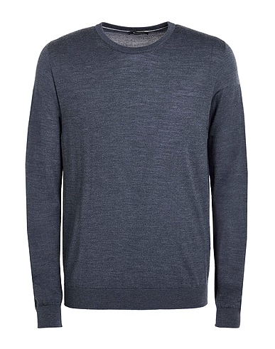 AROVESCIO Pullover Taubenblau 75% Merinowolle, 25% Seide
