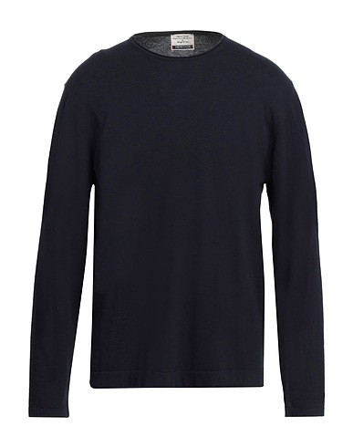 HERITAGE Pullover Blu notte 100% Cotone