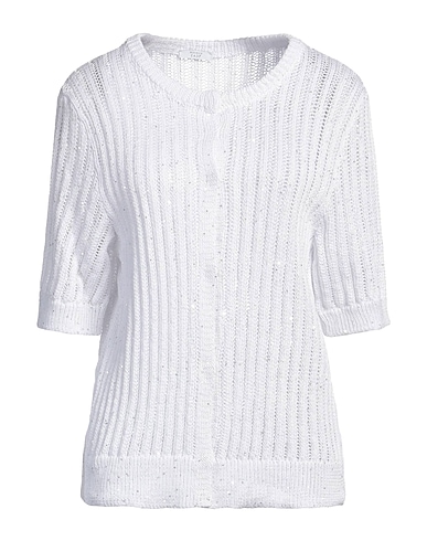 PESERICO Cardigan EASY White 96% Cotton, 4% Polyester