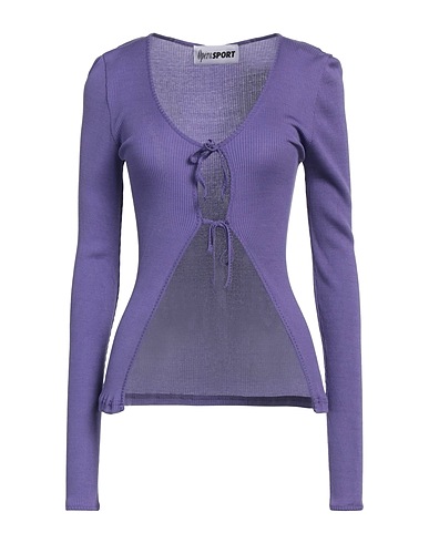 OPÉRA SPORT Cardigan Purple 100% Recycled silk