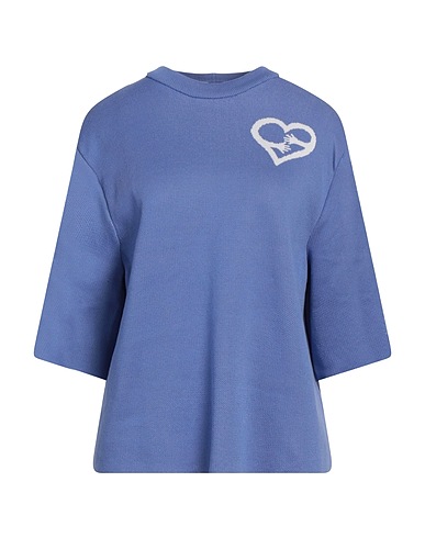 NADIA WIRE Pullover Blaugrau 100% Baumwolle