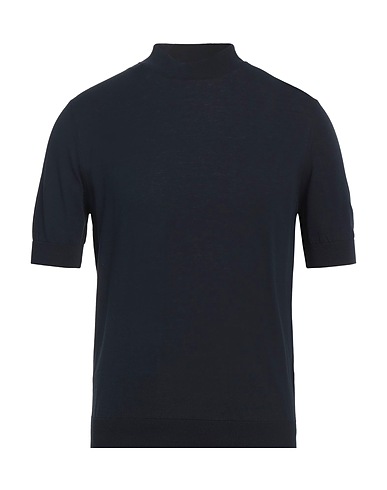 FILIPPO DE LAURENTIIS Turtleneck Midnight blue 100% Cotton