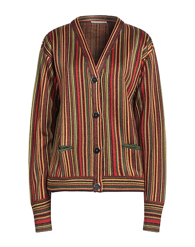 MARCO DE VINCENZO Cardigan Military green 86% Acetate, 8% Polyester, 6% Polyamide