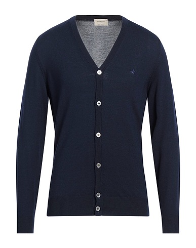 BROOKSFIELD Cardigan Midnight blue 100% Virgin Wool