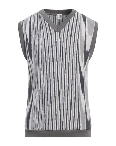 M MISSONI Sleeveless sweater Grey 90% Wool, 10% Polyamide