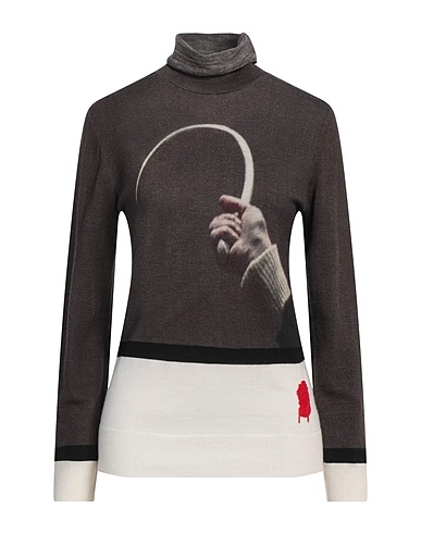 UNDERCOVER Polo neck JUN TAKAHASHI Dark brown 100% Wool