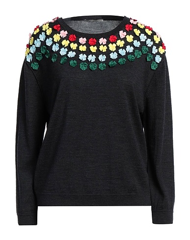 MARCO DE VINCENZO Sweater Charcoal 100% Wool, Polyester