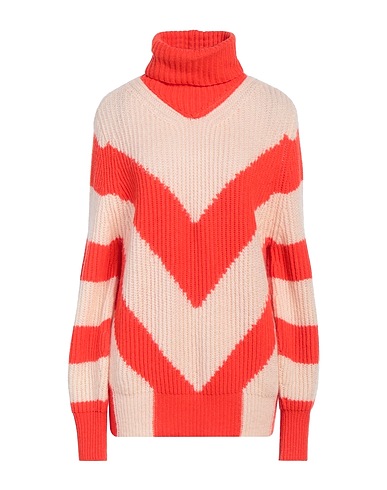 19.70 NINETEEN SEVENTY Polo neck Orange 50% Wool, 25% Polyamide, 25% Polyester, Acrylic, Mohair wool