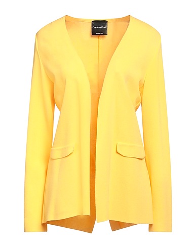 DANIELA DREI Strickjacke Gelb 88% Viskose, 12% Polyester