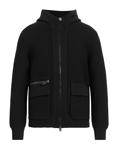 PAOLO PECORA Cardigan Black 44% Polyamide, 26% Viscose, 26% Wool, 4% Cashmere