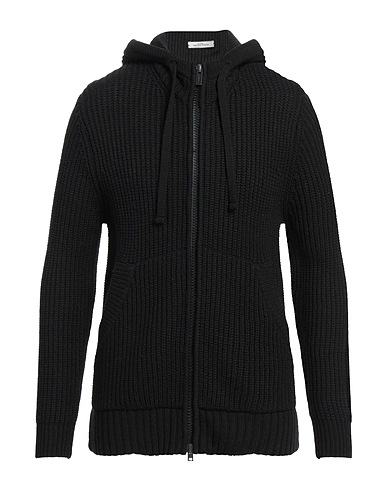 PAOLO PECORA Cardigan Black 50% Wool, 50% Acrylic