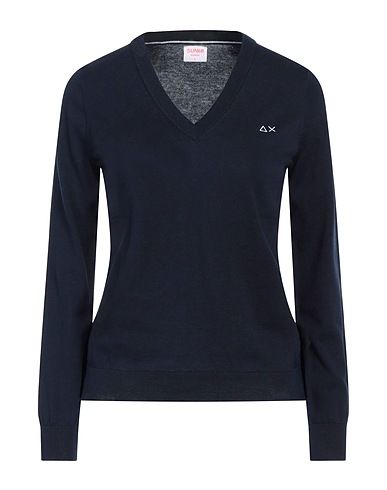 SUN 68 Pullover Blu notte 100% Cotone