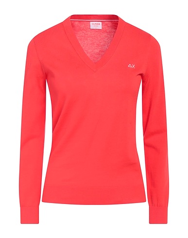 SUN 68 Jumper Tomato red 100% Cotton