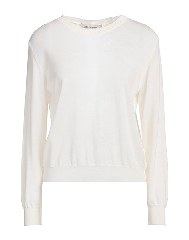 ERMANNO SCERVINO Jumper Ivory 70% Cotton, 30% Polyamide