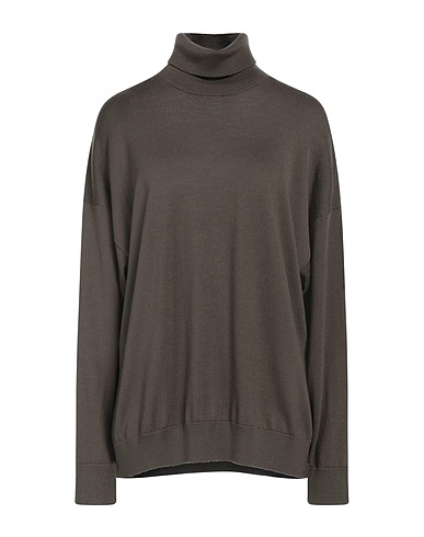 MASSIMO ALBA Turtleneck Military green 100% Wool