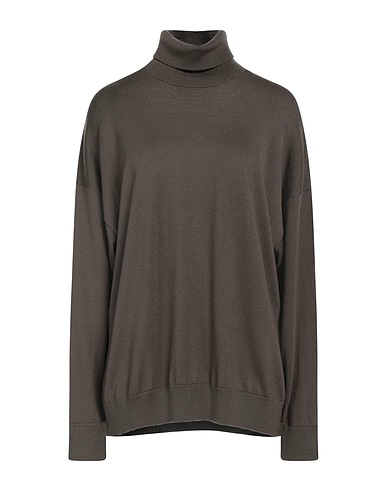 MASSIMO ALBA Col roulé VERDE MILITARE 100% Laine