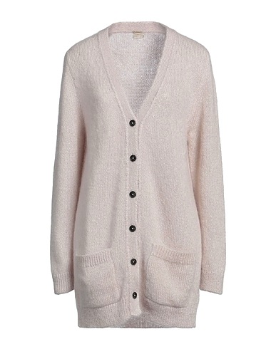 MASSIMO ALBA Cardigan Rosa chiaro 70% Lana mohair, 30% Seta