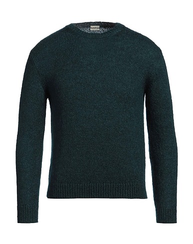 MASSIMO ALBA Pullover Verde petrolio 70% Lana mohair, 30% Seta