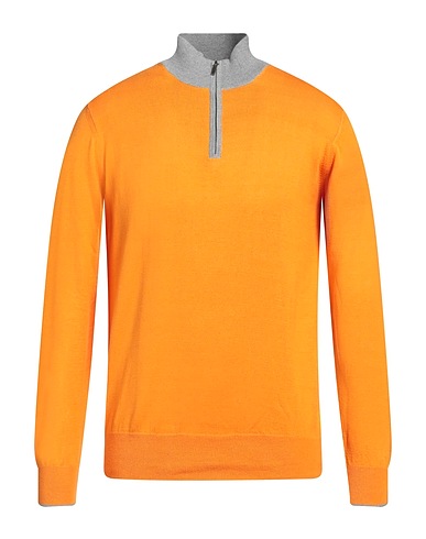 ROSSOPURO Turtleneck ARANCIONE 100% Cotton
