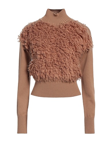 MAX MARA STUDIO Dolcevita Cammello 100% Lana Vergine, Poliammide, Lana mohair, Lana, Elastan