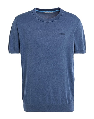 GUESS Sweater Slate blue 90% Paper, 10% Silk