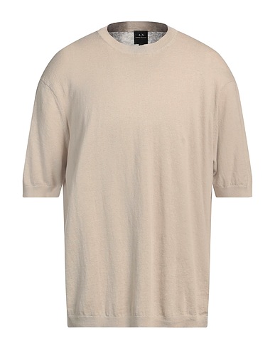 ARMANI EXCHANGE Pullover Beige 55% Lino, 45% Cotone