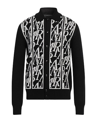 AMIRI Strickjacke Schwarz 100% Wolle