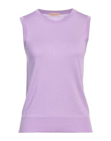 PUROTATTO Sleeveless sweater Lilac 70% Silk, 30% Cashmere