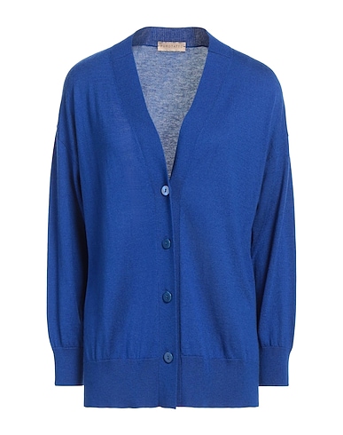 PUROTATTO Cardigan Blue 70% Silk, 30% Cashmere