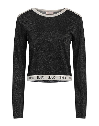 LIU •JO Sweater BETTER Black 67% Viscose, 26% Polyamide, 7% Metallic Polyester