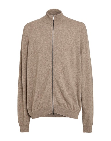 MASSIMO ALBA Cardigan Taupe 100% Cashmere