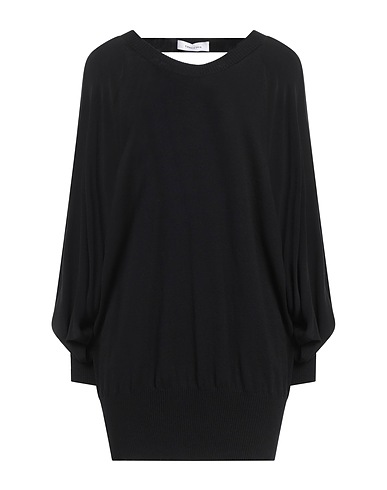 EMMA & GAIA Pullover Schwarz 65% Baumwolle, 35% Polyester, Viskose