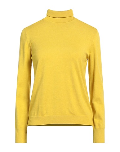 I BLUES Polo neck Yellow 72% Viscose, 28% Polyester
