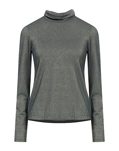DX COLLECTION Top Dark green 58% Polyester, 25% Viscose, 12% Polyamide, 5% Elastane