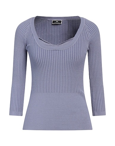 ELISABETTA FRANCHI Jumper Light blue 65% Silk, 25% Polyamide, 10% Elastane