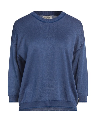 ALESSIA SANTI Jumper Slate blue 62% Viscose, 36% Cotton, 1% Metallic fiber, 1% Polyamide