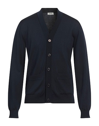 SANDRO Cardigan Midnight blue 83% Acetate, 15% Polyamide, 2% Elastane