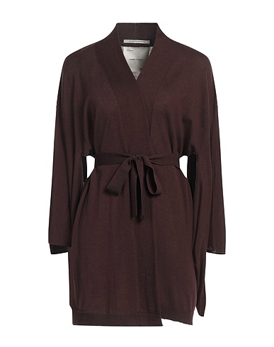 EMMA & GAIA Cardigan Chocolate brown 100% Merino Wool