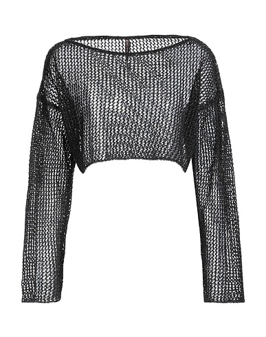 MANILA GRACE Jumper Black 62% Polyester, 35% Cotton, 3% Polyamide