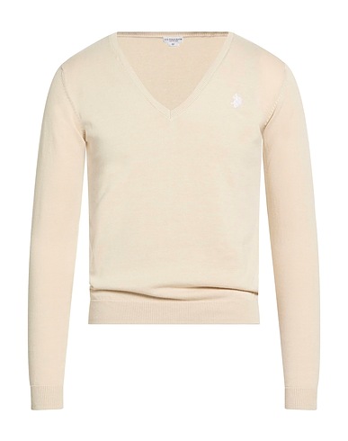 U.S.POLO ASSN. Jumper Beige 100% Cotton