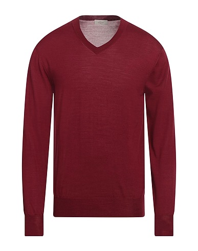ALTEA Jumper Burgundy 100% Virgin Wool