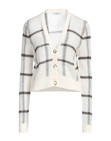 PESERICO Cardigan Off white 49% Alpaca wool, 30% Polyamide, 21% Virgin Wool, Viscose, Metallic fiber