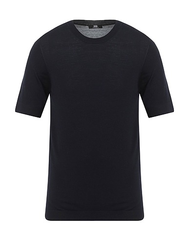 ALPHA STUDIO Jumper Navy blue 100% Merino Wool