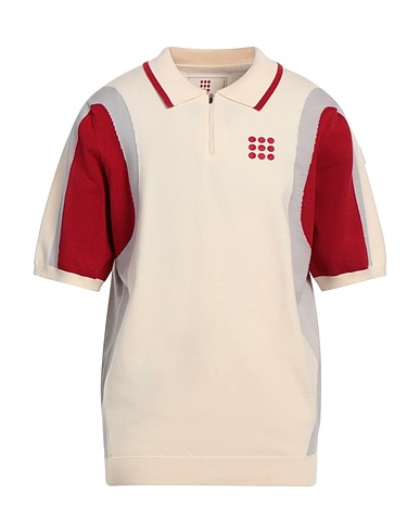 THE NEW ORIGINALS Maglia con zip Panna 50% Viscosa, 28% Poliestere, 22% Nylon