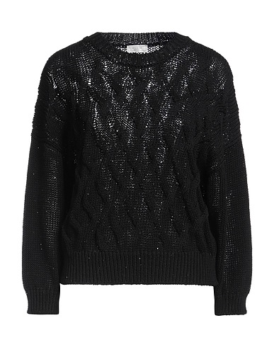 PESERICO Pullover NERO 98% Cotone, 2% Elastan